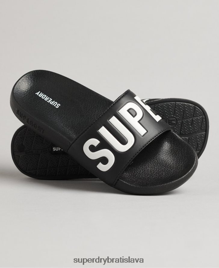 Superdry ženy kĺzačky jadrového bazéna 6B4ZTR4378 topánky čierna