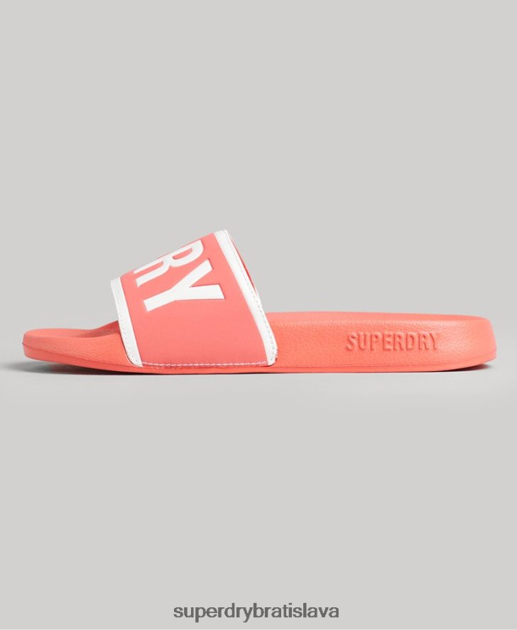 Superdry ženy kĺzačky jadrového bazéna 6B4ZTR4380 topánky koralový