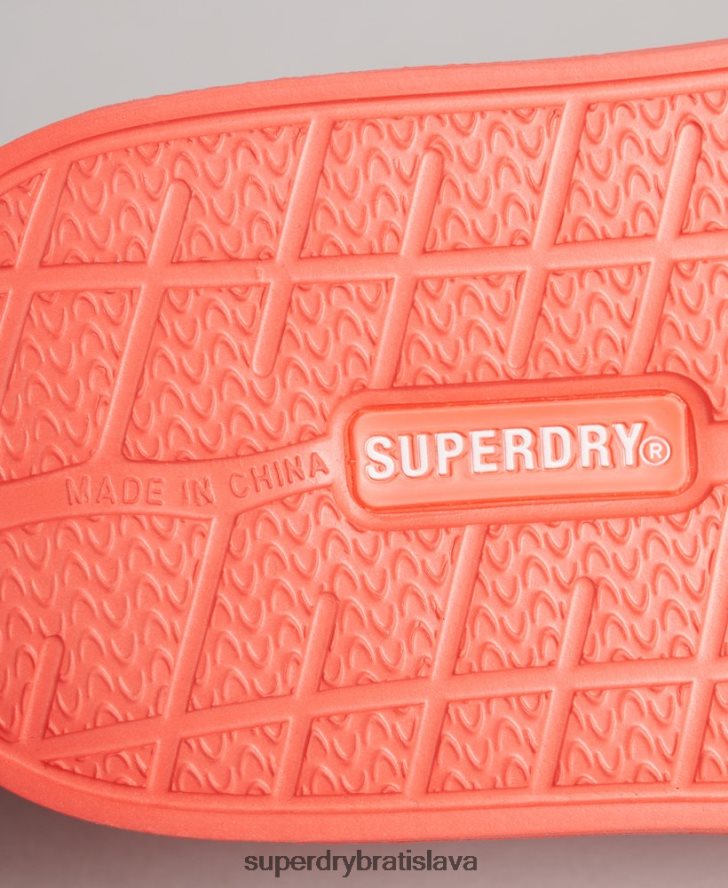 Superdry ženy kĺzačky jadrového bazéna 6B4ZTR4380 topánky koralový