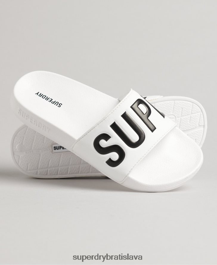 Superdry ženy kĺzačky jadrového bazéna 6B4ZTR4383 topánky biely