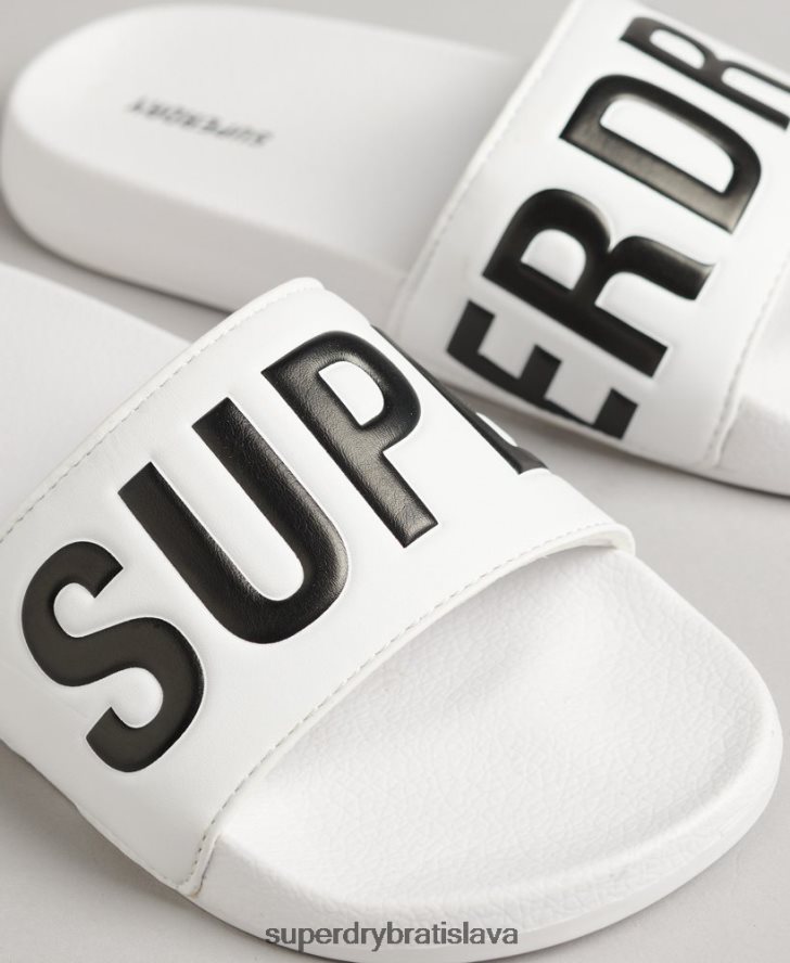Superdry ženy kĺzačky jadrového bazéna 6B4ZTR4383 topánky biely