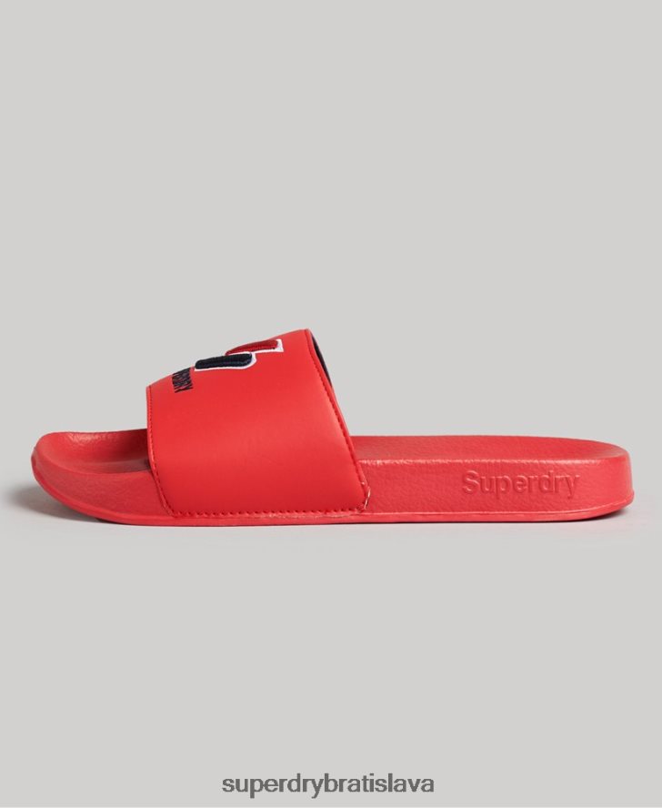 Superdry ženy kĺzačky jadrového bazéna 6B4ZTR4404 topánky červená