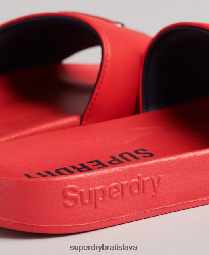 Superdry ženy kĺzačky jadrového bazéna 6B4ZTR4404 topánky červená