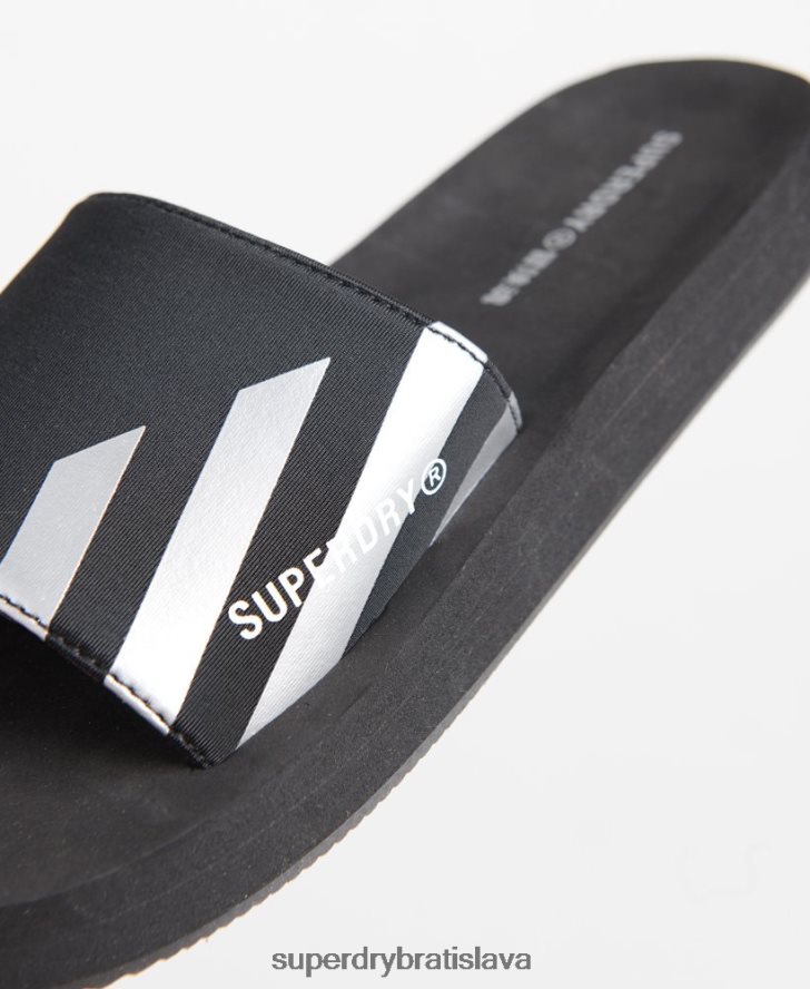 Superdry ženy plavecké športové posuvníky 6B4ZTR4207 topánky čierna