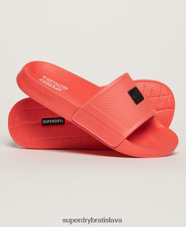 Superdry ženy posúvače kódovej techniky 6B4ZTR2204 topánky červená