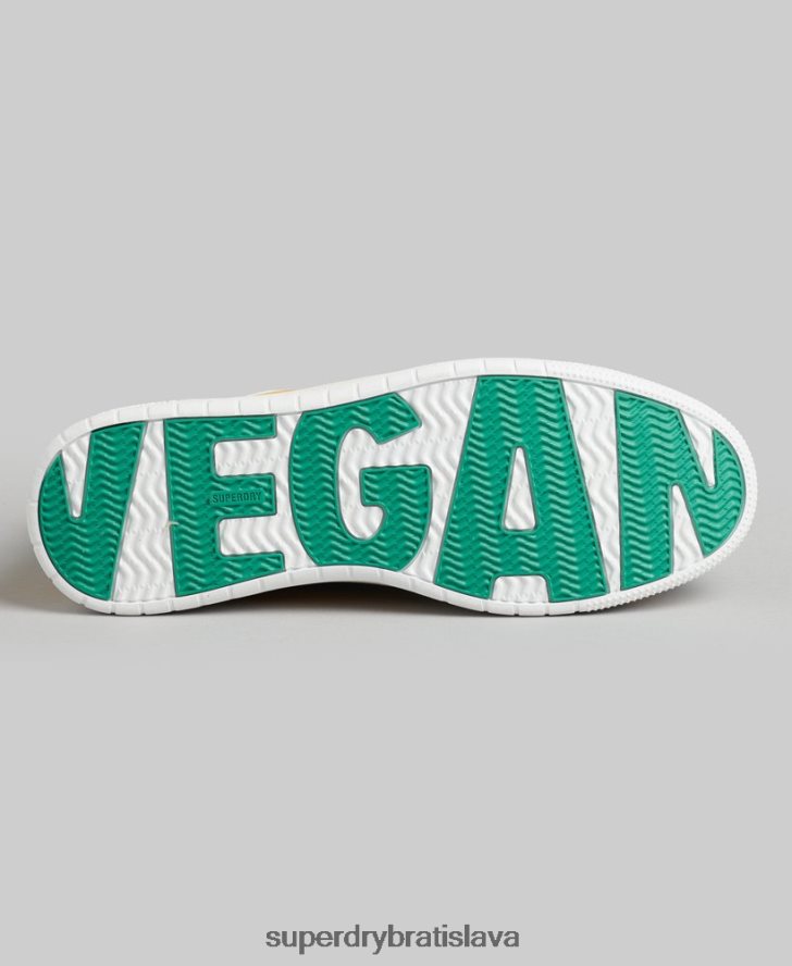 Superdry ženy Vintage vegan košíkové nízke tenisky 6B4ZTR4356 topánky žltá