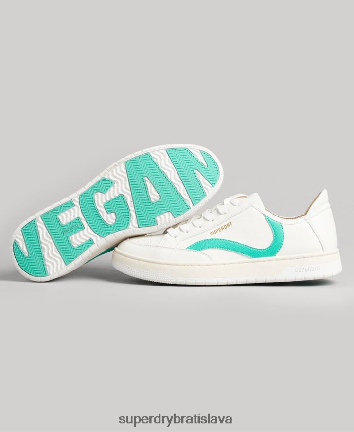 Superdry ženy Vintage vegan košíkové nízke tenisky 6B4ZTR4363 topánky biely