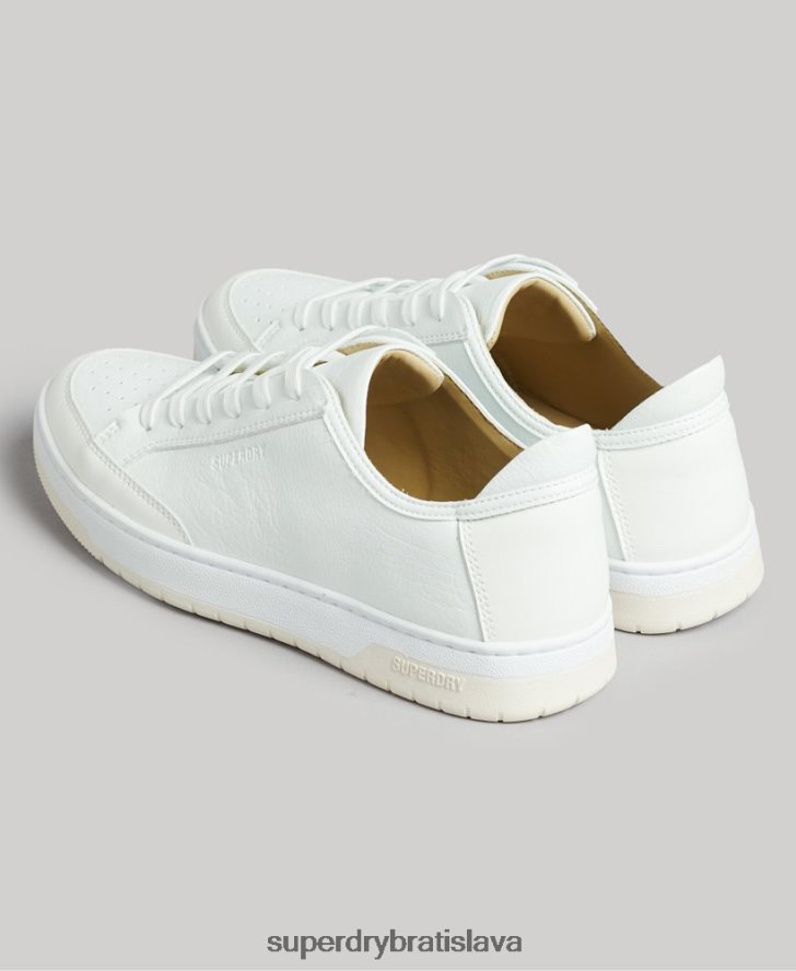 Superdry ženy Vintage vegan košíkové nízke tenisky 6B4ZTR4365 topánky biely