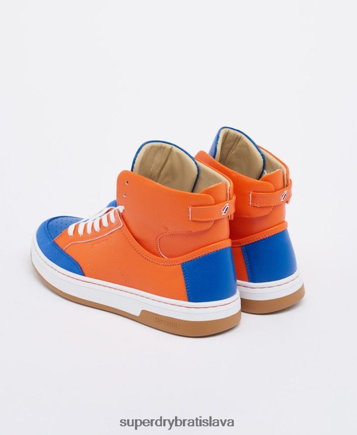 Superdry ženy vegánske košele športové vysoké tenisky 6B4ZTR4405 topánky Modrá