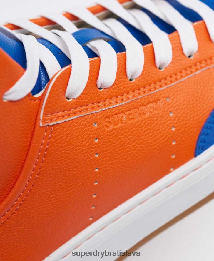Superdry ženy vegánske košele športové vysoké tenisky 6B4ZTR4405 topánky Modrá