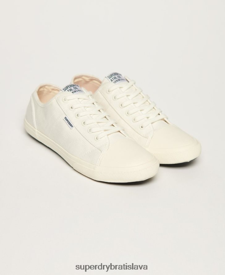 Superdry ženy vegánske nízke pro klasické tenisky 6B4ZTR2113 topánky biely