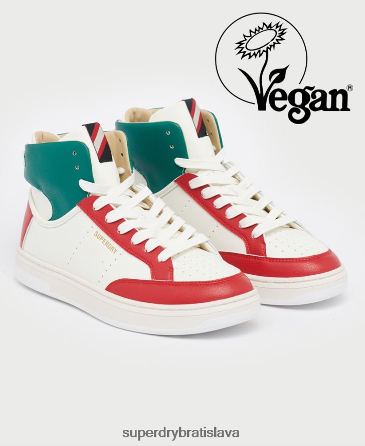 Superdry ženy vegan basket lux tenisky 6B4ZTR4406 topánky biely