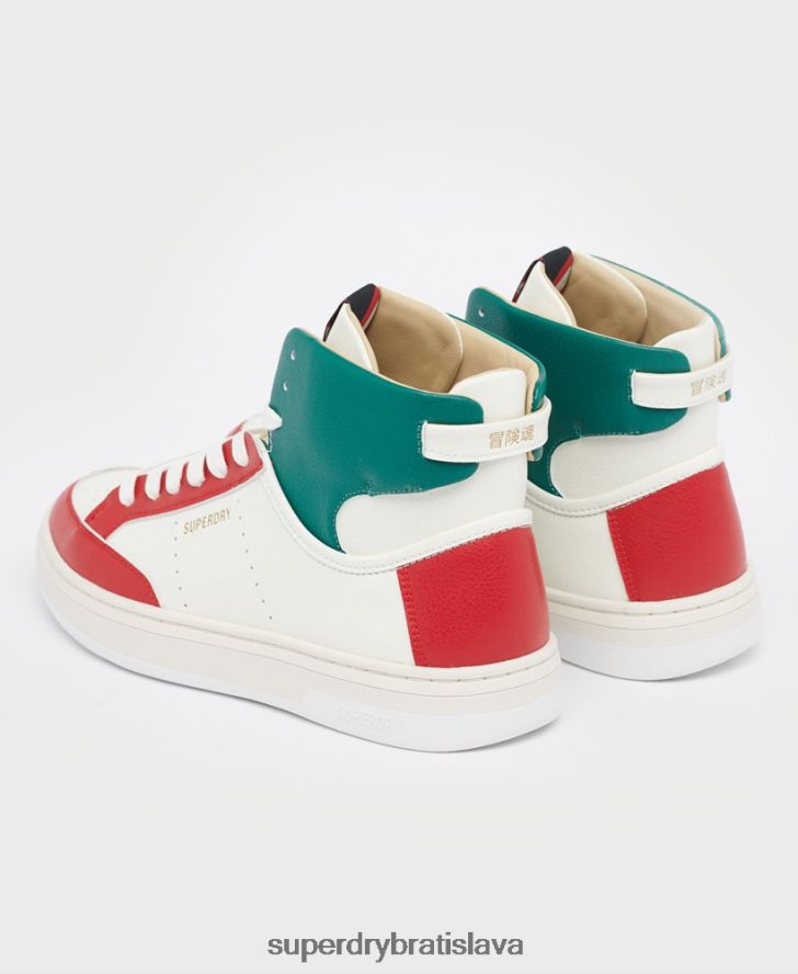 Superdry ženy vegan basket lux tenisky 6B4ZTR4406 topánky biely
