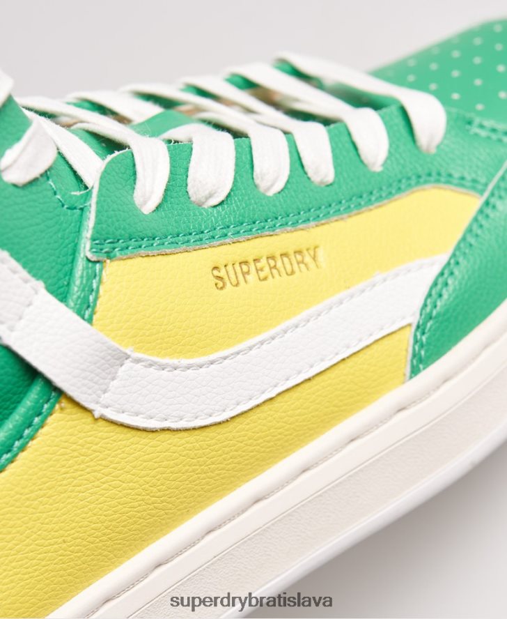Superdry ženy vegan basket lux tenisky 6B4ZTR4410 topánky žltá