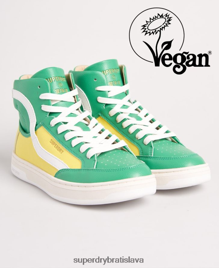 Superdry ženy vegan basket lux tenisky 6B4ZTR4410 topánky žltá