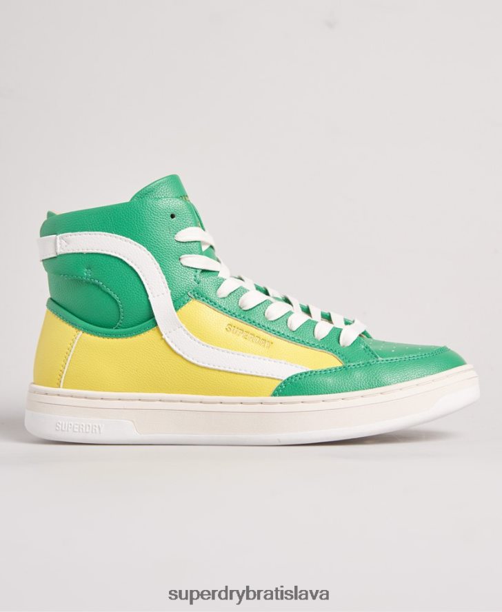 Superdry ženy vegan basket lux tenisky 6B4ZTR4410 topánky žltá