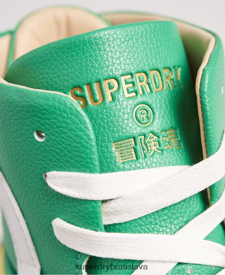 Superdry ženy vegan basket lux tenisky 6B4ZTR4410 topánky žltá
