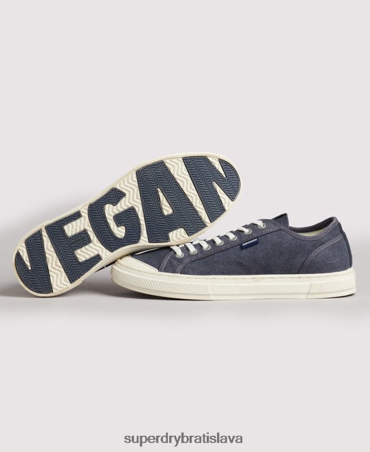 Superdry ženy vintage vegánske nízke tenisky z umelého vulc 6B4ZTR4420 topánky námorníctvo