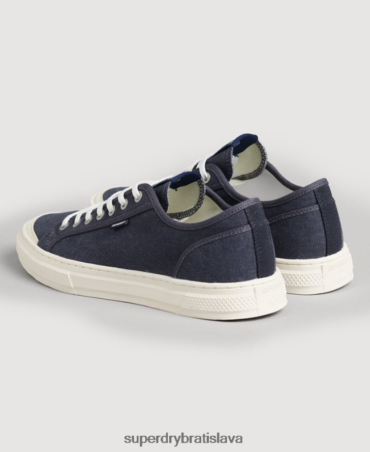 Superdry ženy vintage vegánske nízke tenisky z umelého vulc 6B4ZTR4420 topánky námorníctvo