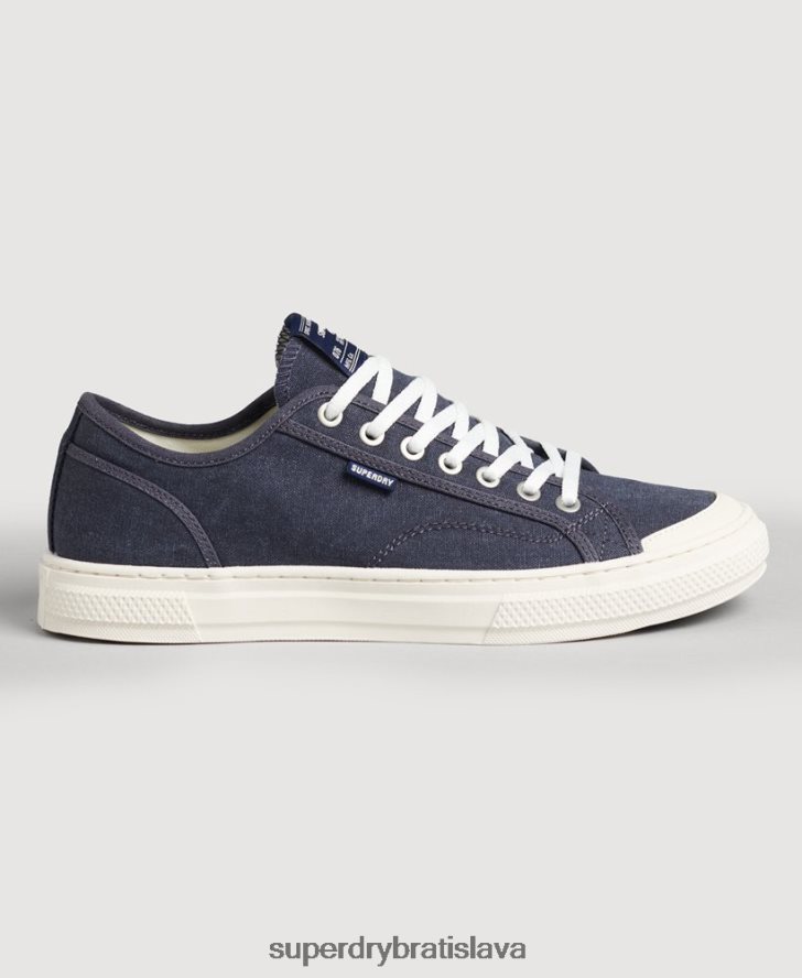 Superdry ženy vintage vegánske nízke tenisky z umelého vulc 6B4ZTR4420 topánky námorníctvo