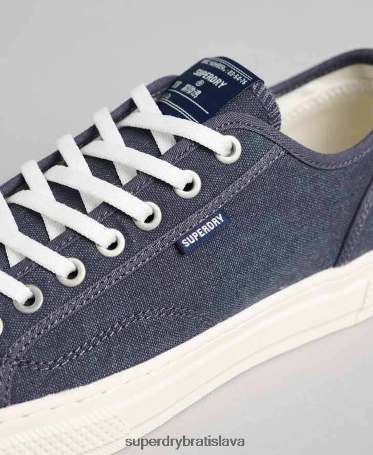 Superdry ženy vintage vegánske nízke tenisky z umelého vulc 6B4ZTR4420 topánky námorníctvo