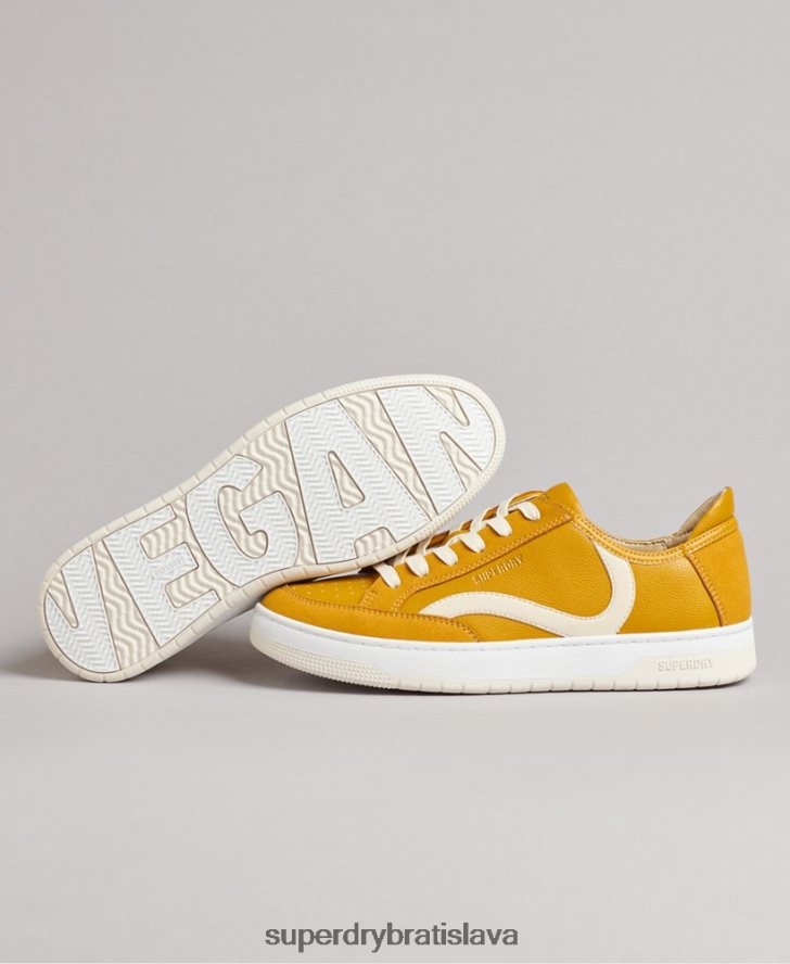 Superdry ženy Vintage vegan košíkové nízke tenisky 6B4ZTR6576 topánky žltá