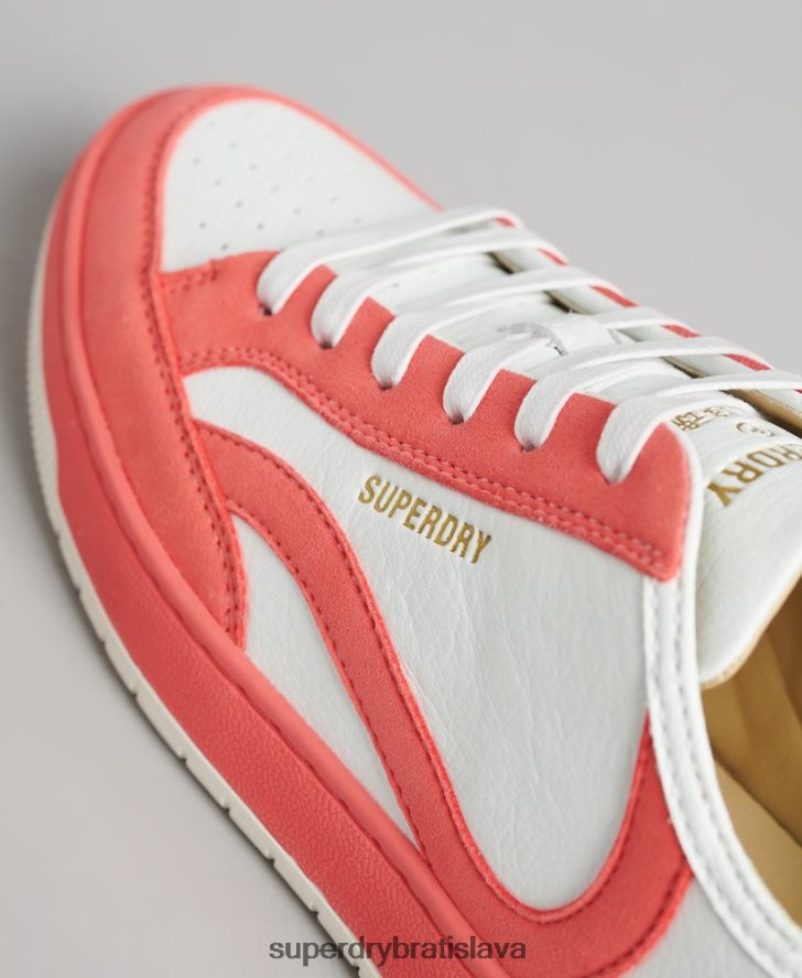 Superdry ženy Vintage vegan košíkové nízke tenisky 6B4ZTR6732 topánky koralový