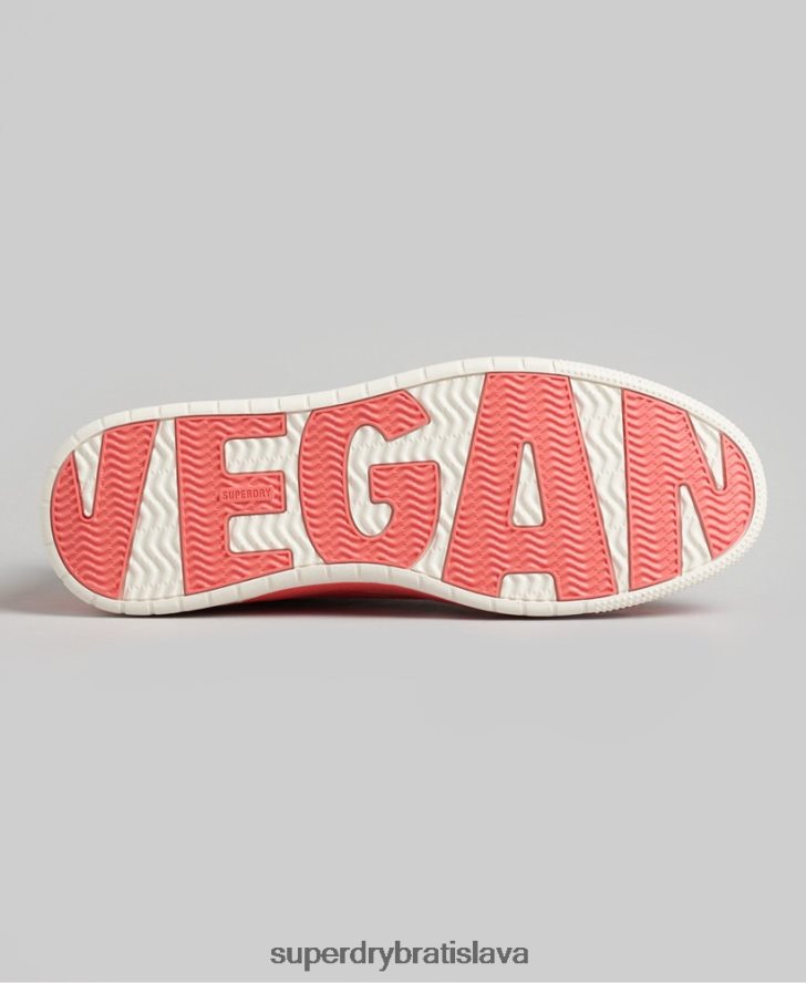 Superdry ženy Vintage vegan košíkové nízke tenisky 6B4ZTR6732 topánky koralový