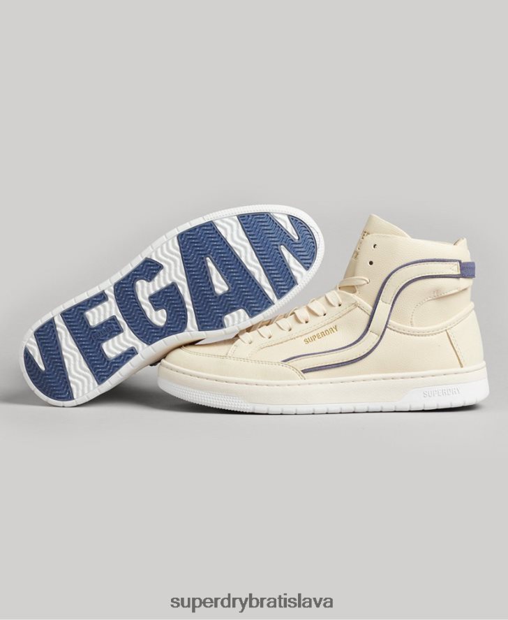 Superdry ženy vintage vegánsky košík vysoké tenisky 6B4ZTR6729 topánky nahá