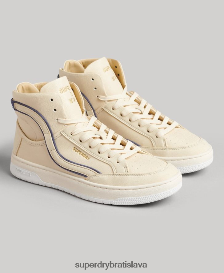 Superdry ženy vintage vegánsky košík vysoké tenisky 6B4ZTR6729 topánky nahá