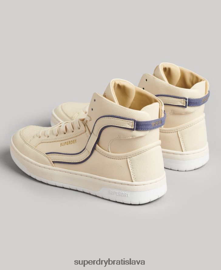 Superdry ženy vintage vegánsky košík vysoké tenisky 6B4ZTR6729 topánky nahá