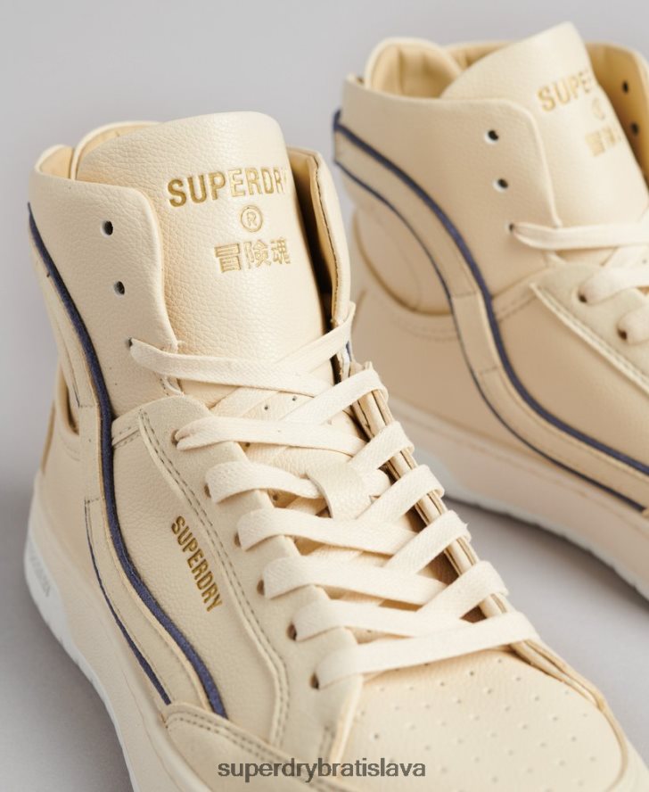 Superdry ženy vintage vegánsky košík vysoké tenisky 6B4ZTR6729 topánky nahá