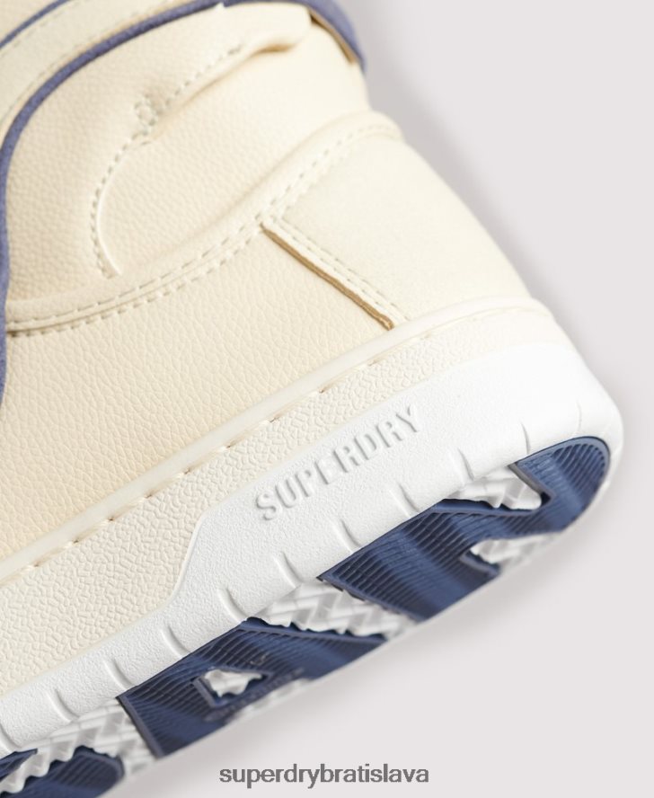 Superdry ženy vintage vegánsky košík vysoké tenisky 6B4ZTR6729 topánky nahá