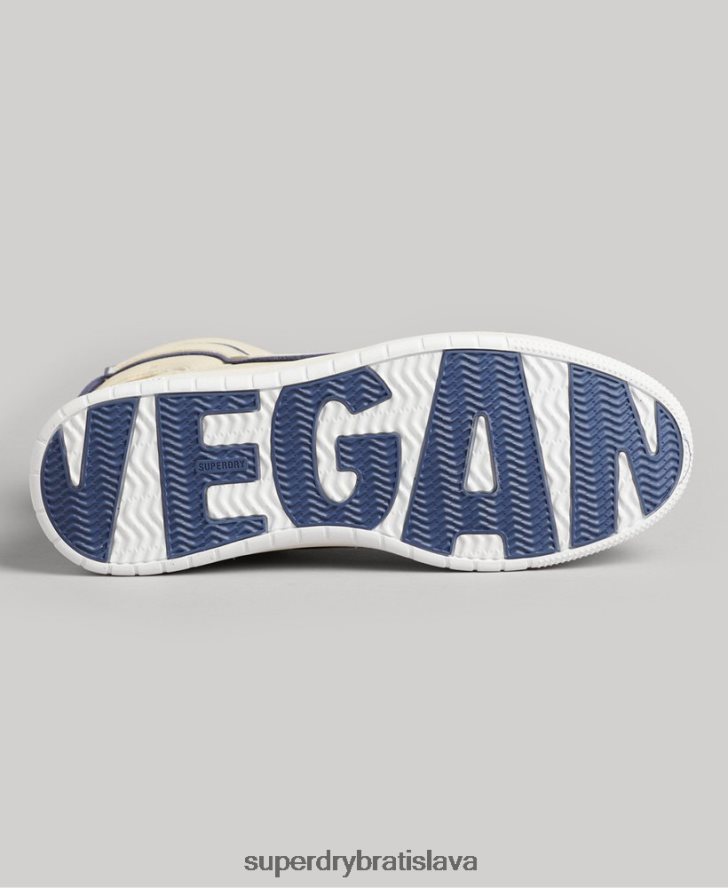 Superdry ženy vintage vegánsky košík vysoké tenisky 6B4ZTR6729 topánky nahá